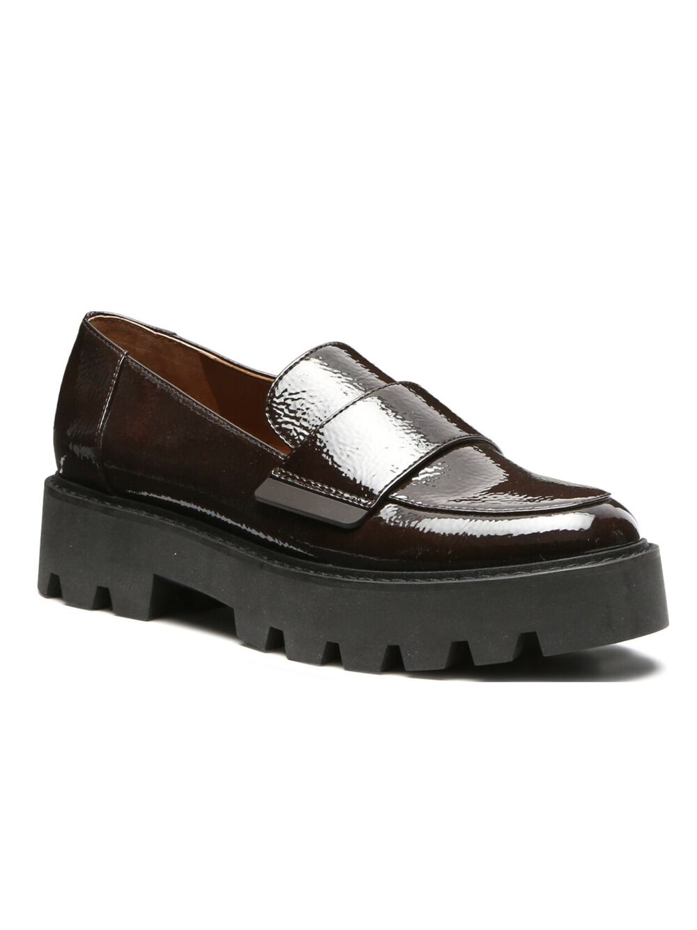 Franco Sarto Brindy Black Platform Loafers Size 9